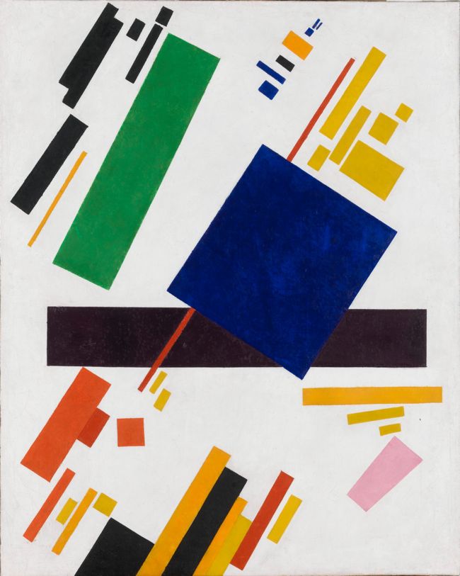 Suprematist geometric composition